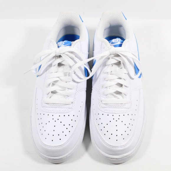 Nike Men's Court Vision Low Next Nature Casual Shoes - White/Blue 8.5M - Picture 4 of 6